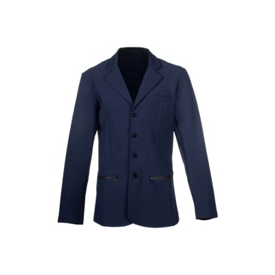Blazer azul escuro com botões e bolsos