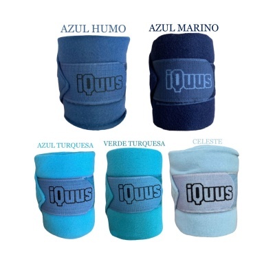 Faixas desportivas de várias cores com logótipo iQuus