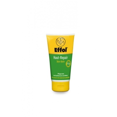 Tubo de creme Effol Haut-Repair Skin-Balm amarelo e verde