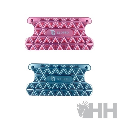 Dois suportes plásticos texturizados TS SLOPED rosa e azul
