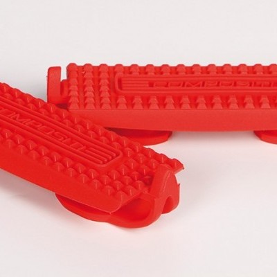 Protetores vermelhos de corrida em silicone com textura antiderrapante