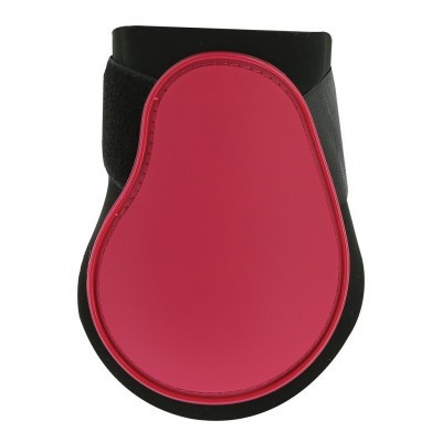 Proteção para equitação vermelha e preta com fecho de velcro