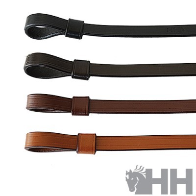 Quatro tiras de couro em diferentes tons de castanho e preto com presilhas