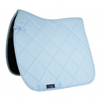 Almofada de sela azul claro com padrão acolchoado em losangos