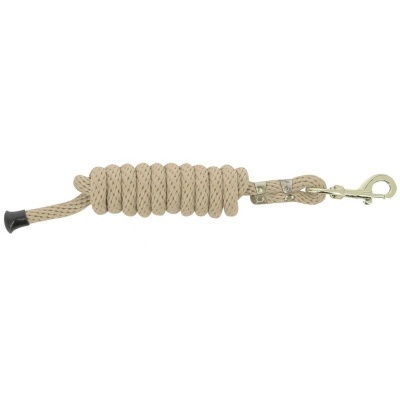 Leash para animais bege de corda com presilha metálica