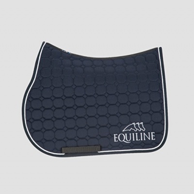 Capa de sela azul escura acolchoada marca EQUILINE