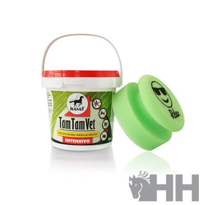 Balde de Tam Tam Vet Intensivo com esponja verde para repelente