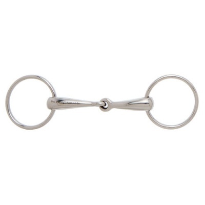 Ferro de boca dupla em metal prateado com duas argolas