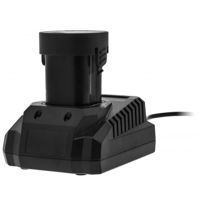 Carregador preto para bateria com cabo elétrico