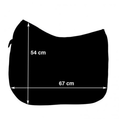 Silhueta preta de manta ou cobertor com medidas 54 cm altura e 67 cm largura em fundo branco