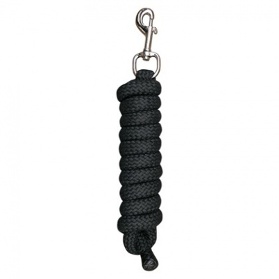 Corda preta com gancho metálico
