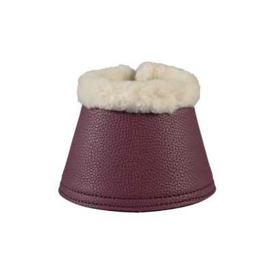 Sino para cavalo em couro castanho com pelo branco