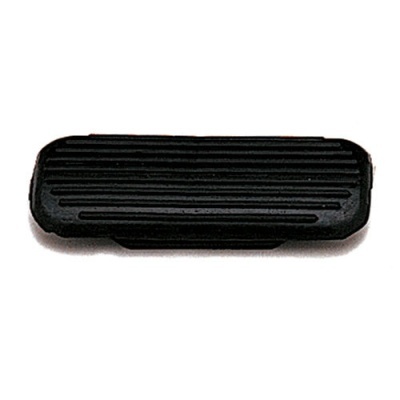 Pedal de embraiagem ou acelerador automóvel em borracha preta com sulcos