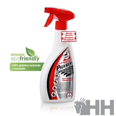 Frasco de spray redondo branco com pulverizador vermelho e etiqueta colorida