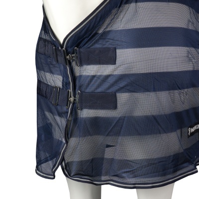 Rede de proteção azul escura com fechos e etiqueta Horze