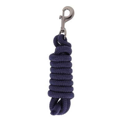 Leash para animais azul escuro com mosquetão prateado
