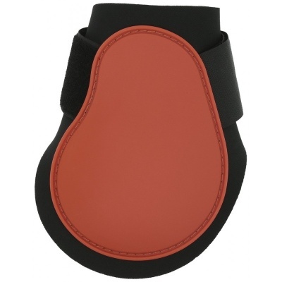 Protector para equitação castanho avermelhado e preto com correia elástica