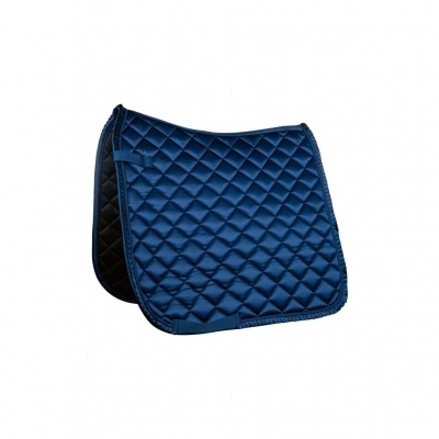 Tapete de sela azul escuro matelassê para equitação