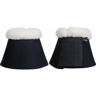 Duas campanas de cavalo azul escuro com pelo branco