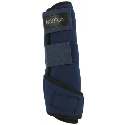 Protecção Norton azul escura para equitação com três tiras de velcro