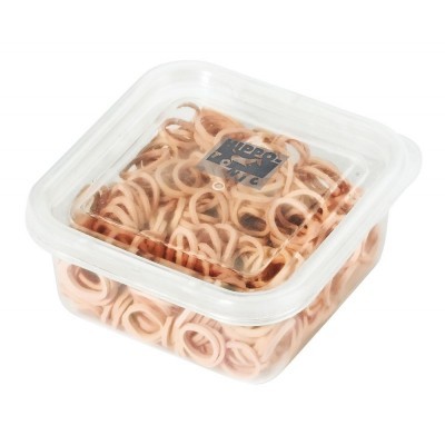 Caixa com elásticos cor de pele