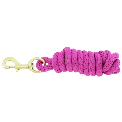 Corda rosa com gancho dourado