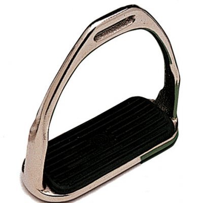 Estribo metálico com base preta antiderrapante