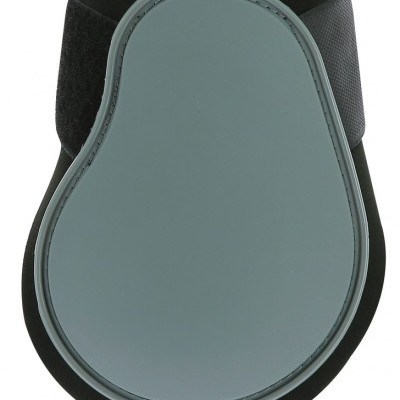 Botilha protetora cinza e preta com velcro para equitação