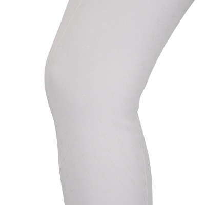 Legging branca com padrão de cruzes pequenas
