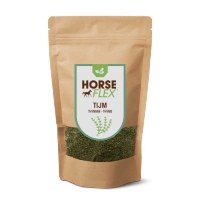 Embalagem de erva seca Horse Flex tomilho em saco kraft com janela PVC