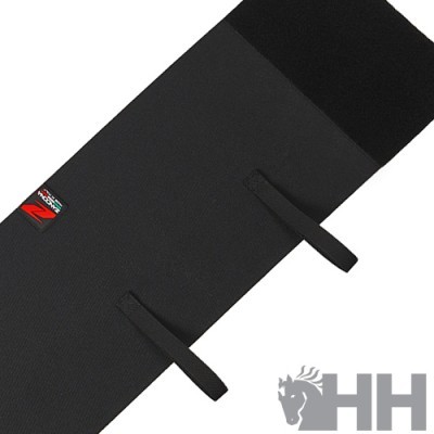 Tapete de exercício preto com alças e etiqueta Professional Pro sobre fundo branco com logótipo HH