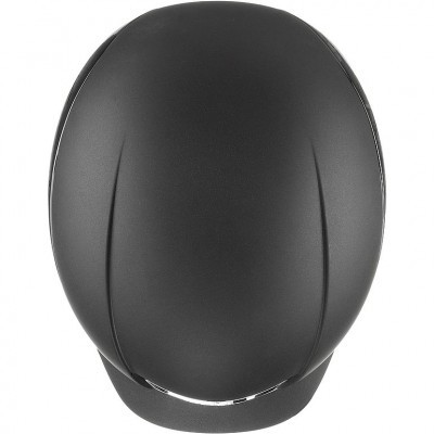 Capacete de equitação preto fosco com acabamento liso