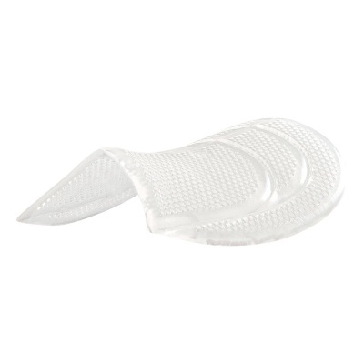 Palmatória transparente em silicone flexível com textura em relevo