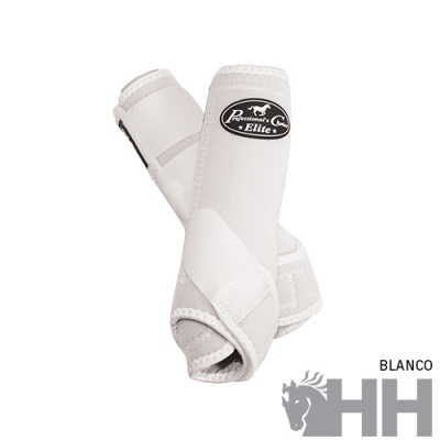 Protetores brancos para cavalos com etiqueta Premium's Elite