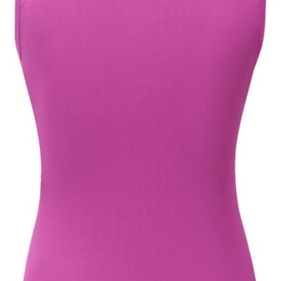 Colete feminino rosa com gola e texto COVALLIERO nas costas