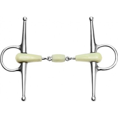 Freio para cavalo metálico com boca clara