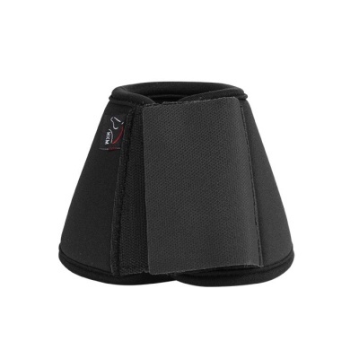 Campana de proteção preta para cavalo com fecho de velcro