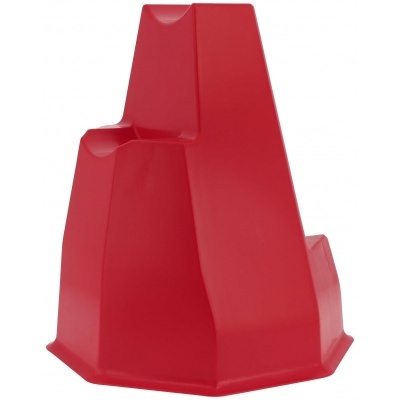 Molde de silicone vermelho em forma de castelo para bolos