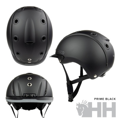 Capacete de segurança preto fosco CASCO com ventilação e arnês ajustável