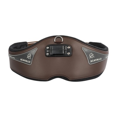 Cinto de montaria castanho e preto Acavallo