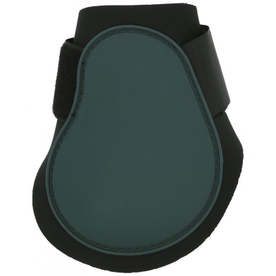 Protecção para casco de cavalo preta e verde-escura com fecho de velcro