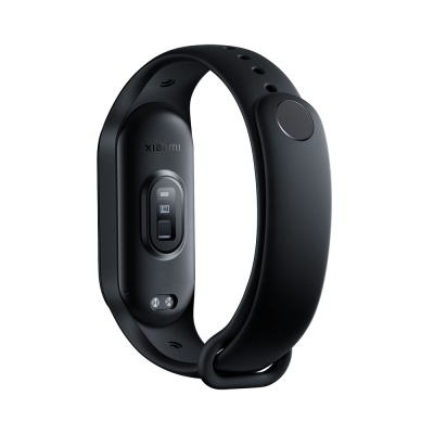 Pulseira inteligente preta da Xiaomi com sensor e bracelete em silicone