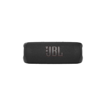 Coluna Bluetooth portátil JBL preta com logótipo visível