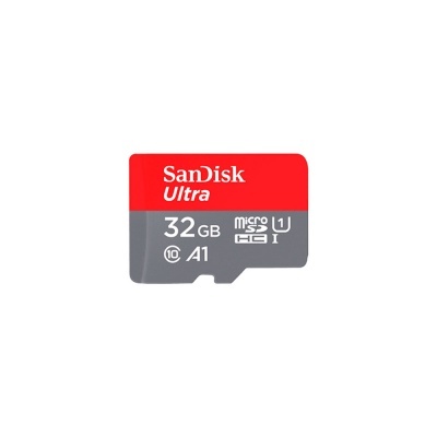 Cartão microSD SanDisk Ultra 32GB vermelho e cinza