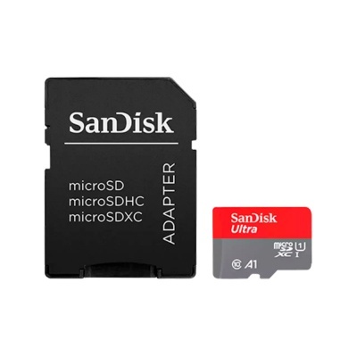 Cartão microSD SanDisk Ultra com adaptador preto