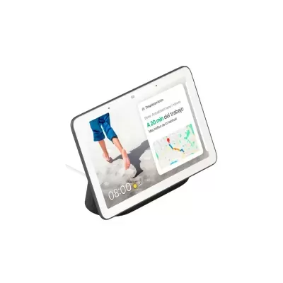 Dispositivo inteligente com ecrã tátil a mostrar imagem e informações