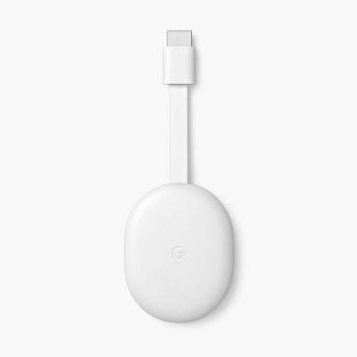 Dispositivo oval branco com cabo USB-C