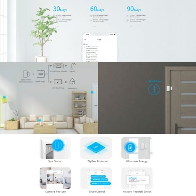 Sistema de segurança doméstica com sensores em portas e janelas e app móvel