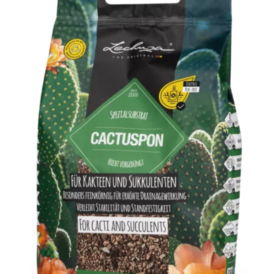 Pacote de substrato especial para cactos com design de cactos e flores
