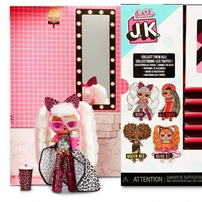 Conjunto LOL Surprise com acessórios e bonecas em tons de rosa e branco